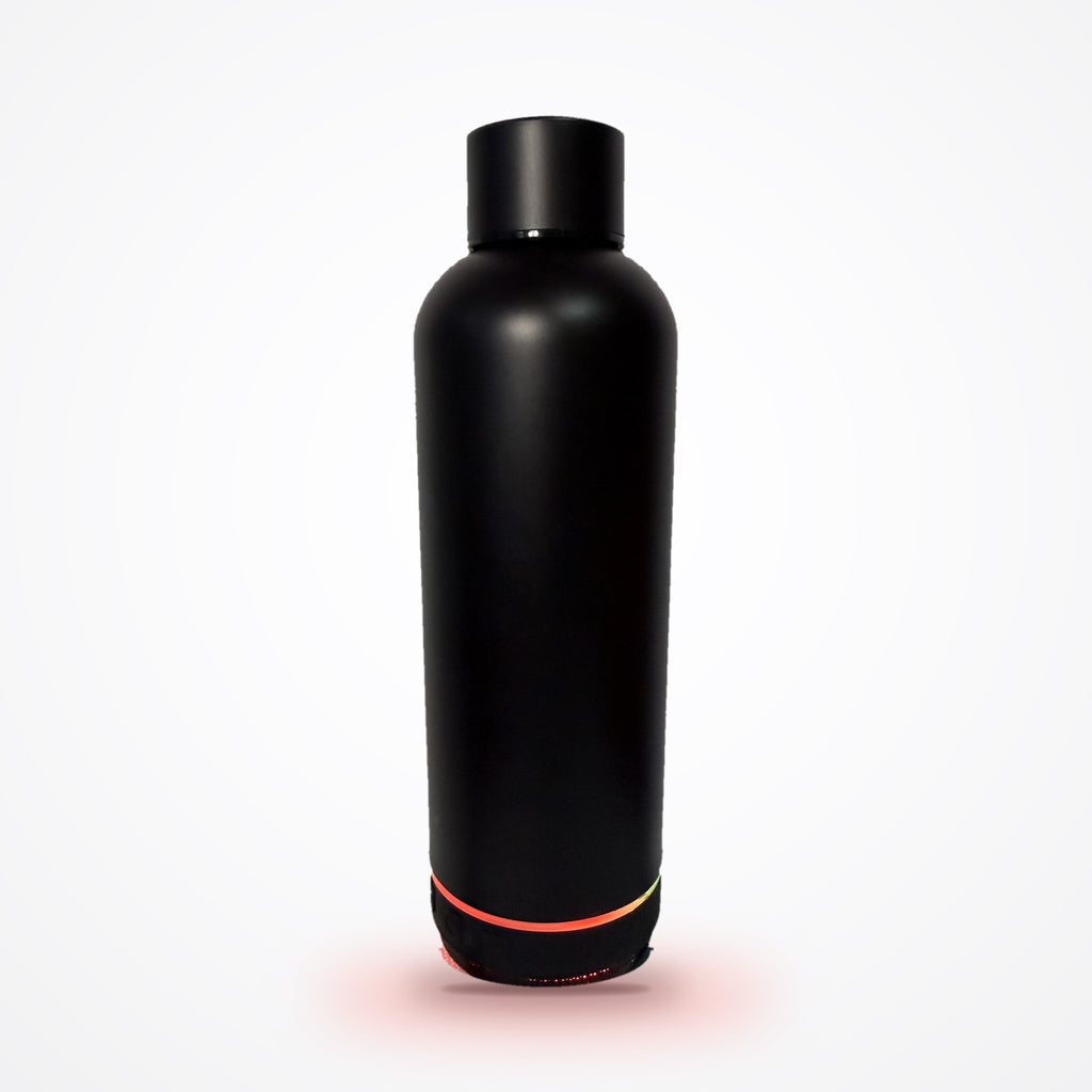 Termos cu boxă Bluetooth integrată, 430 ml – oțel inoxidabil, lumini LED