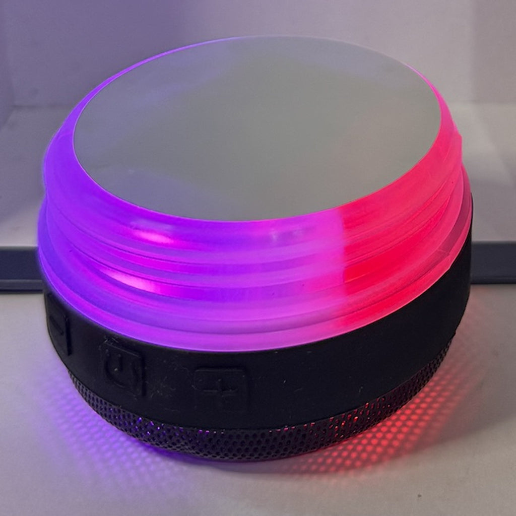 Termos cu boxă Bluetooth integrată, 430 ml – oțel inoxidabil, lumini LED